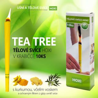 Tělové svíce HOXI s TEA TREE v krabičce 10ks