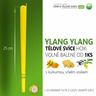 Tělové svíce HOXI s YLANG YLANG - volně balené volně balené: 100ks a více