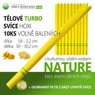 Tělové Turbo svíce HOXI - Nature 10ks