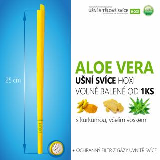 Ušní svíce HOXI s ALOE VERA - volně balené volně balené: 100ks a více