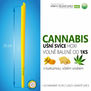 Ušní svíce HOXI s CANNABISEM - volně balené volně balené: 100ks a více