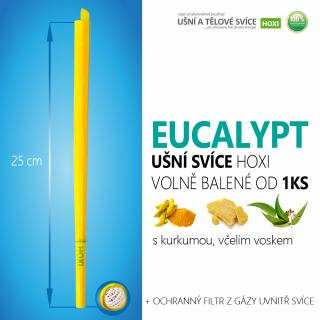 Ušní svíce HOXI s EUCALYPTEM - volně balené volně balené: 100ks a více