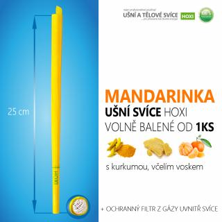Ušní svíce HOXI s MANDARINKOU - volně balené volně balené: 100ks a více