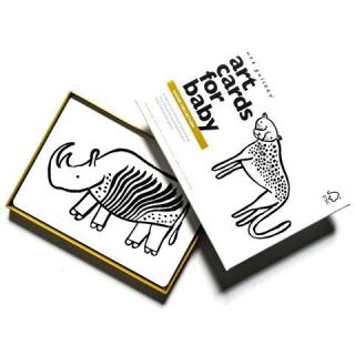 Kontrastní karty pro miminka Safari