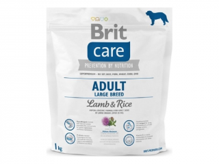 Brit Care Adult Large Breed Lamb &amp; Rice 1 kg  (Granule pro dospělé psy velkých plemen. Jehněčí maso a rýže.)