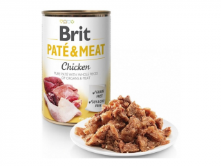 Brit Paté &amp; Meat Chicken 800 g (Konzerva pro psy. Kuřecí a hovězí masové paté.)