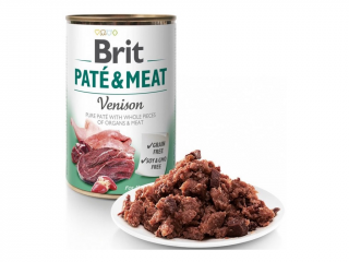 Brit Paté &amp; Meat Venison 800 g (Konzerva pro psy. Zvěřinové a kuřecí masové paté.)