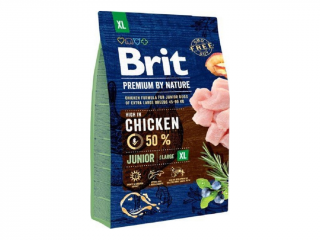 Brit Premium by Nature Junior XL 3 kg (Granule pro pro mladé psy extra velkých plemen. Kuřecí maso.)
