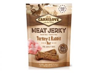 Carnilove Jerky Rabbit &amp; Turkey Bar 100 g (Pamlsek pro psy. Krůta, králík.)