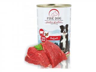 Fine Dog FoN konzerva pro psy hovězí 70% masa Paté 400 g (Konzerva pro psy. Hovězí masové paté.)