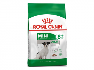 Royal Canin Mini Adult 8+ 800 g (Granule jsou vhodné pro malé psy starší 8 let, kteří váží méně než 10 kg. Drůbeží maso.)