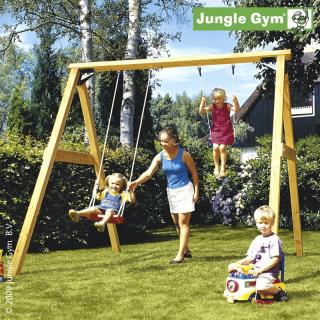 Dětská hrací sestava Jungle SWING - 250 cm (Zahradní dřevěná houpačka - Dětská hrací sestava Jungle SWING)