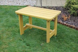 Dětská zahradní stůl z masivu (Dětský zahradní nábytek z borového masivního dřeva)