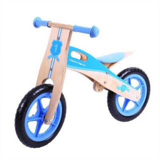 Dětské dřevěné kolo odrážedlo BG - modré (Odrážedlo pro děti. Odráždlo je vyrobeno z kvalitního materiálu. Dětské dřevěné kolo odrážedlo - kolo odstrkovadlo )