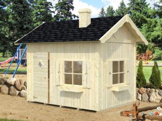 Dětský dřevěný domek GRETE (Dětský zahradní dřevěný domek s podlahou )