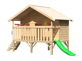 Dětský dřevěný domek vyvýšený LG1810 (Dětský zahradní dřevěný domek vyvýšený)