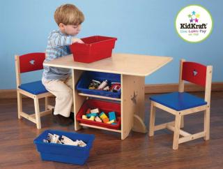 Dětský dřevěný stolek s židličkami (Dětský dřevěný stolek do dětského pokuje)