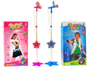 Dětský mikrofon s MP3 připojením na stojanu (Dětský mikrofon na stojanu s MP3 připojením)