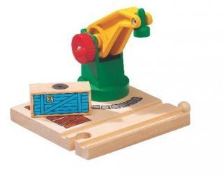Dřevěné vláčky - Jeřáb s nákladem na magnetu (Dřevěné vláčky - Jeřáb s nákladem na magnetu)