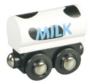 Dřevěné vláčky - Maxim vagon na mléko (Maxim vagon na mléko. Vláčky MAXIM.)