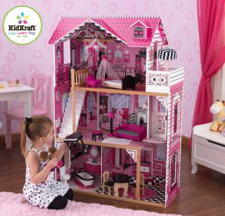 Dřevěný domeček pro panenky  83x41x121 (Dřevěný domeček pro panenky. Dřevěný domeček pro panenky včetně nábytku)