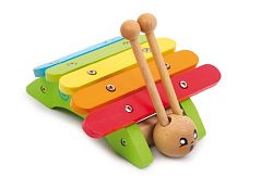 Dřevěný xylofon šnek (Dětský dřevěný xylofon - Dřevěný xylofon šnek)