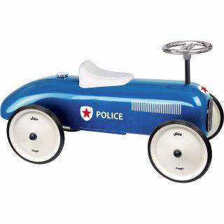 Kovové odrážedlo retro auto - Policie (Dětské kovové retro odrážedlo)