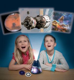 Planetárium - dětský projektor vesmíru (Dětský projektro vesmíru - noční světlo. Vědecké hračky - hračky pro malé vědce)