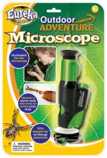 Ruční mikroskop pro děti (Ruční mikroskop, zvětšení 20-40x, mikroskop pro děti)