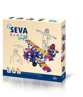 Stavebnice SEVA 2 (Stavebnice SEVA 2. Stavebnice SEVA 2 obsahuje 351 dílků. Stavebnice SEVA 2 pro děti od 4 let.)