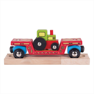 Vagon s traktorem pro dřevěné vláčkodráhy (Vagon s traktorem pro dřevěné vláčkodráhy)