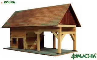 WALACHIA - kolna (Dřevěná stavebnice WALACHIA - kolna; 131 dílků)