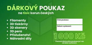 Dárkový poukaz v hodnotě 1 000 Kč - elektronický