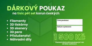 Dárkový poukaz v hodnotě 1 500 Kč - elektronický