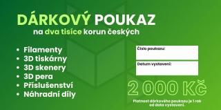 Dárkový poukaz v hodnotě 2 000 Kč - elektronický