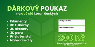 Dárkový poukaz v hodnotě 200 Kč - elektronický