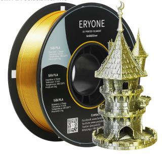 ERYONE Silk PLA Dual color - stříbrně-zlatý