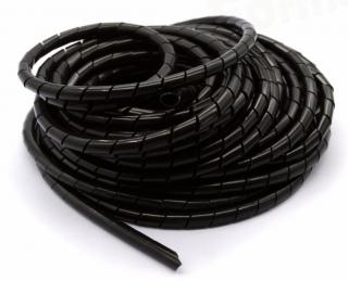 Spirálový chránič kabelu 12mm, černý