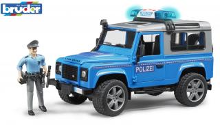 Bruder Land Rover policie s figurkou