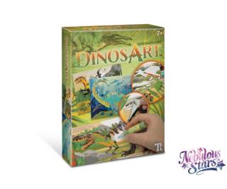 Dinosauři - tvoření pomocí písku a folie