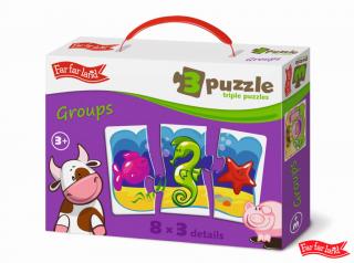 PUZZLE ZigZag - trojice 8 obrázků