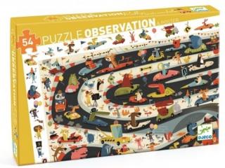 Vyhledávací puzzle Rallye (54 dílků, 61 x 38 cm) Djeco