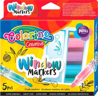 Colorino | Křídové popisovače na sklo - 5 barev