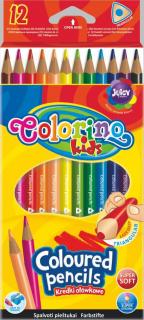 Colorino | Trojhranné pastelky - 12 barev