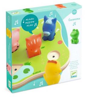 Djeco | Caconimo - zvukové vkládací puzzle s figurkami