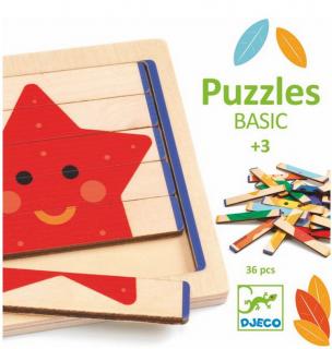 Djeco | Jednoduché puzzle Dřívka se zvířátky