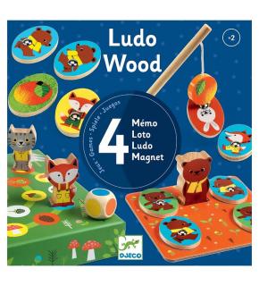 Djeco | Ludo Wood - Set her 4 v 1