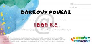 Hračky vzdělávačky | Dárkový poukaz - 1000 Kč (elektronicky)