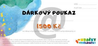 Hračky vzdělávačky | Dárkový poukaz - 1500 Kč (elektronicky)