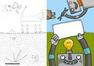 Kreslíkárna | Blahopřání - Pro robota